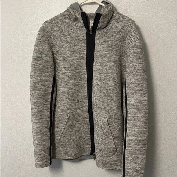 Men Lululemon Stratum Gray Full-Zip Hoodie